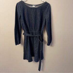 GAP Blue Bishop Sleeve Sundress for Work